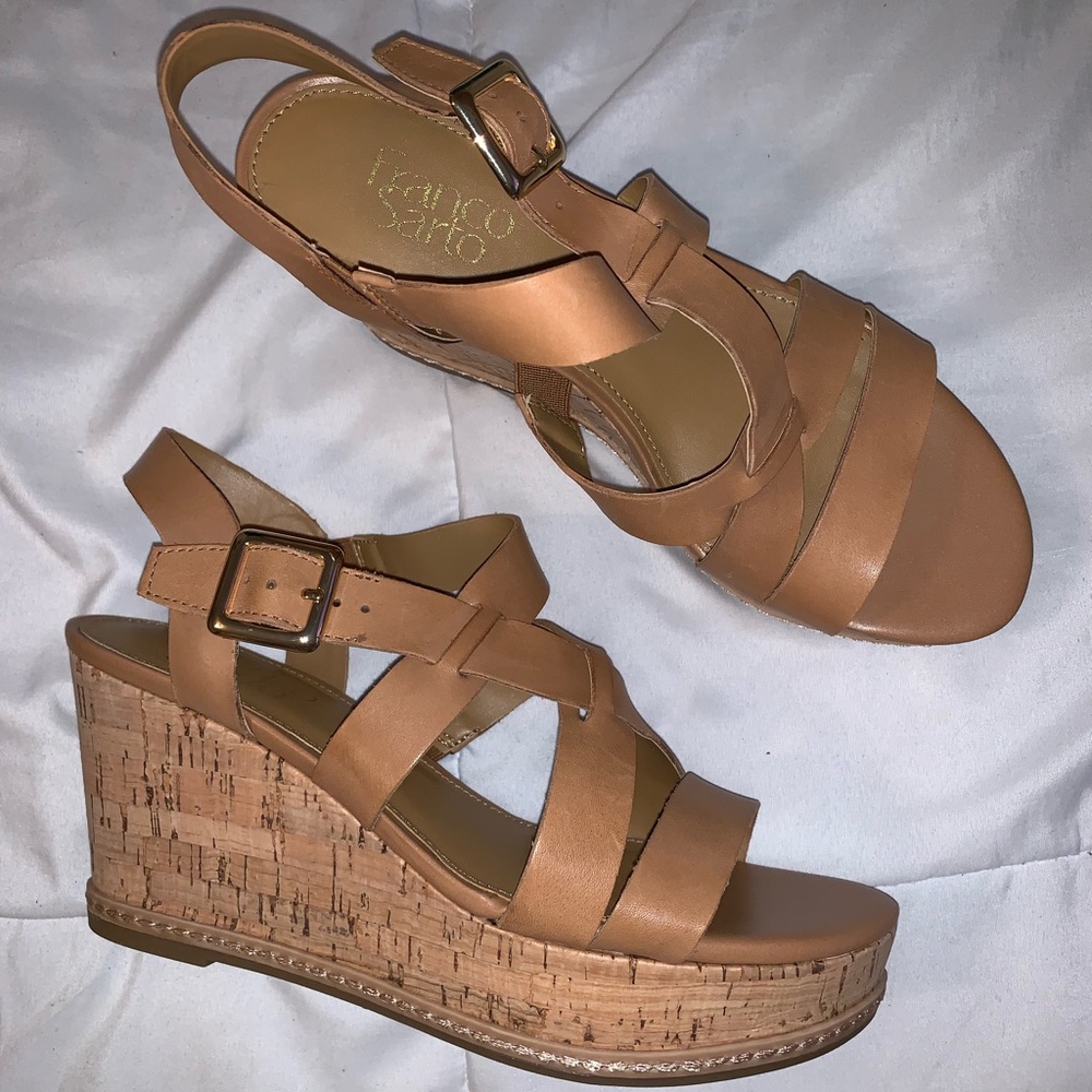 New Franco Sarto Wedge Sandals